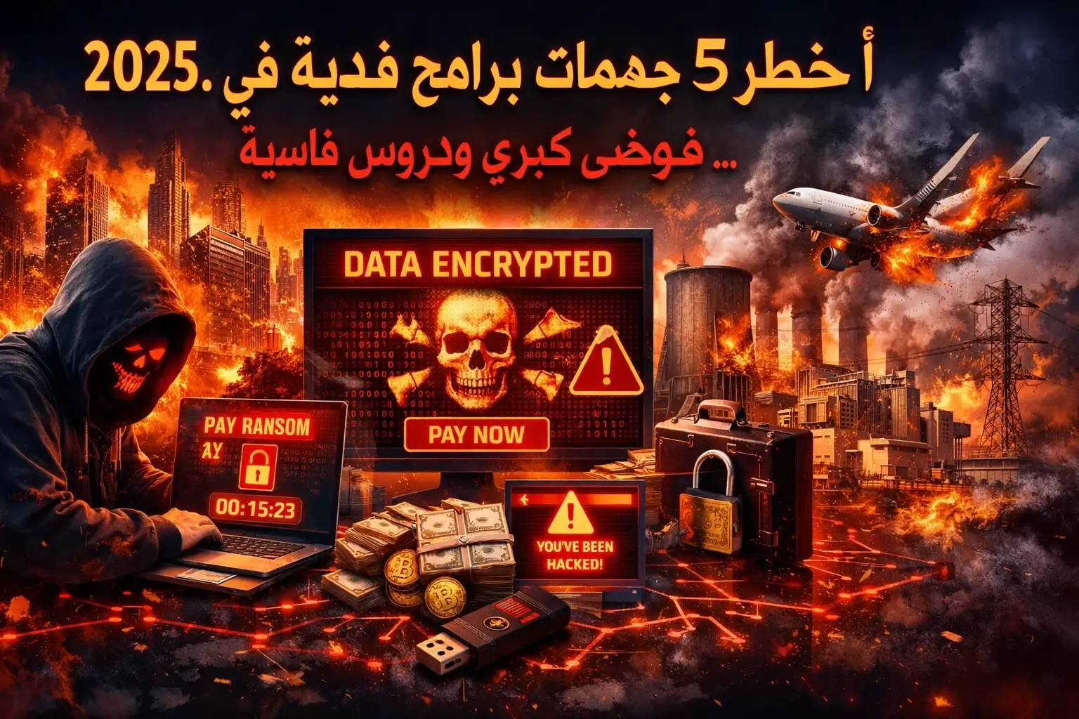 أخطر 5 هجمات برامج فدية في 2025.. فوضى كبرى ودروس قاسية